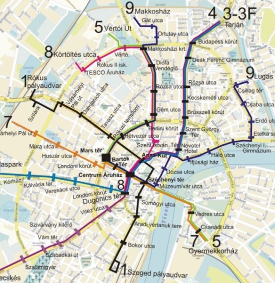 bkv vonalhálózati térkép Új, klassz térképek a Volánbusznál   PTinfo bkv vonalhálózati térkép